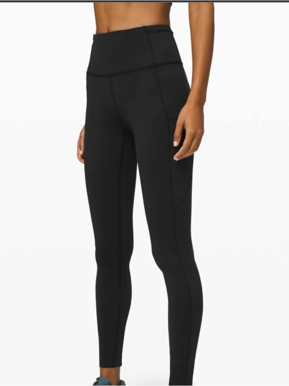 Lululemon  Black High-Waisted Leggings Fast and Free High-Rise Tight 28